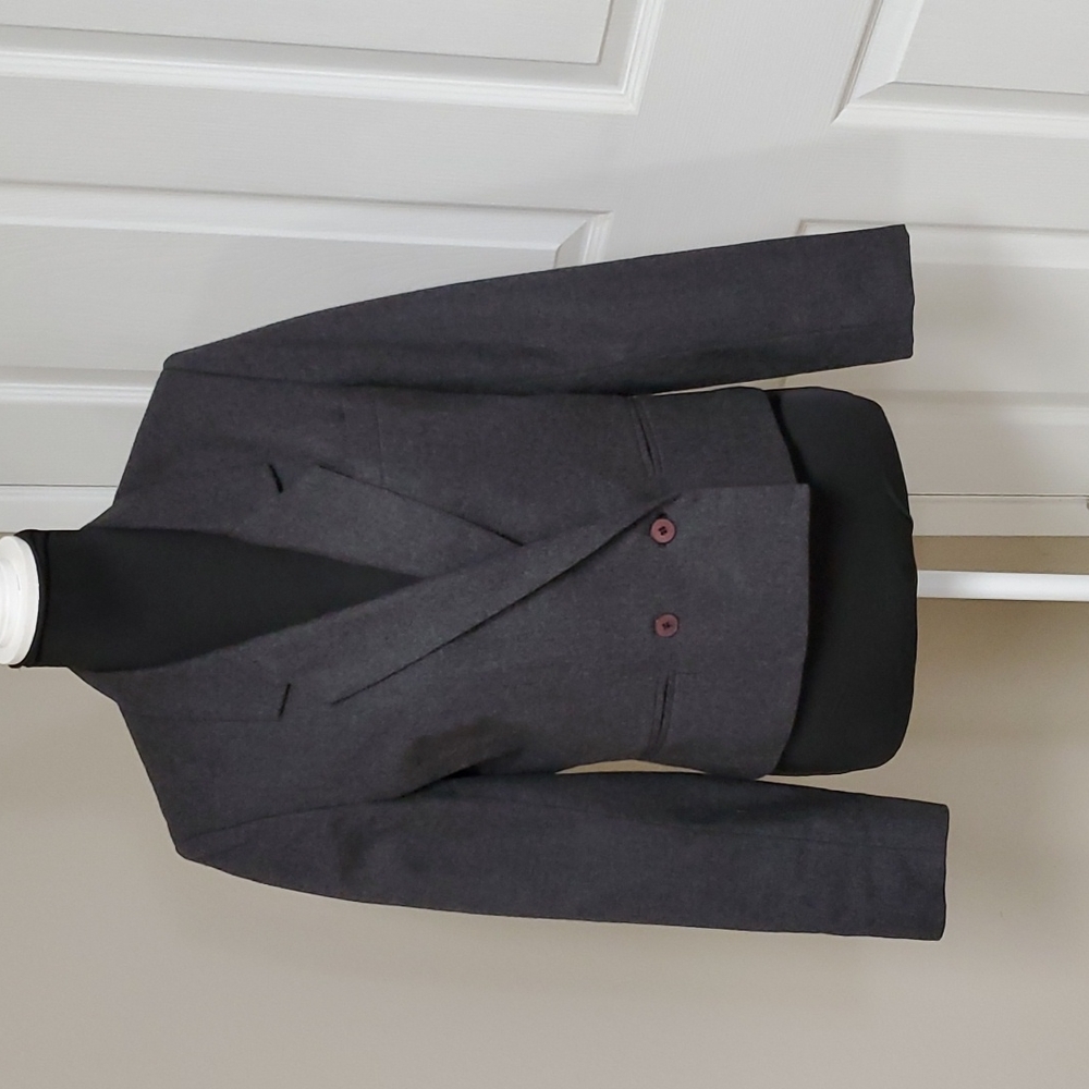 100% Wool Vintage Style Grey Blazer
